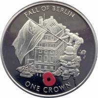 (2005) Монета Гибралтар 2005 год 1 крона "Падение Берлина"   UNC